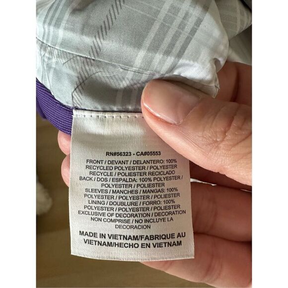 Women's Nike Golf 1/4 Zip Windbreaker Rain Jacket Purple‎ Orange Small - Picture 6 of 13